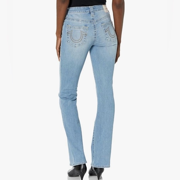 True Religion Women’s Size 27 Becca Mid Rise Bootcut Stud Stretch Jeans NEW - Picture 6 of 16